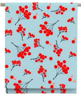 Полотенце вафельное Fine Line рис.29226-1 Зимняя рябина - 0