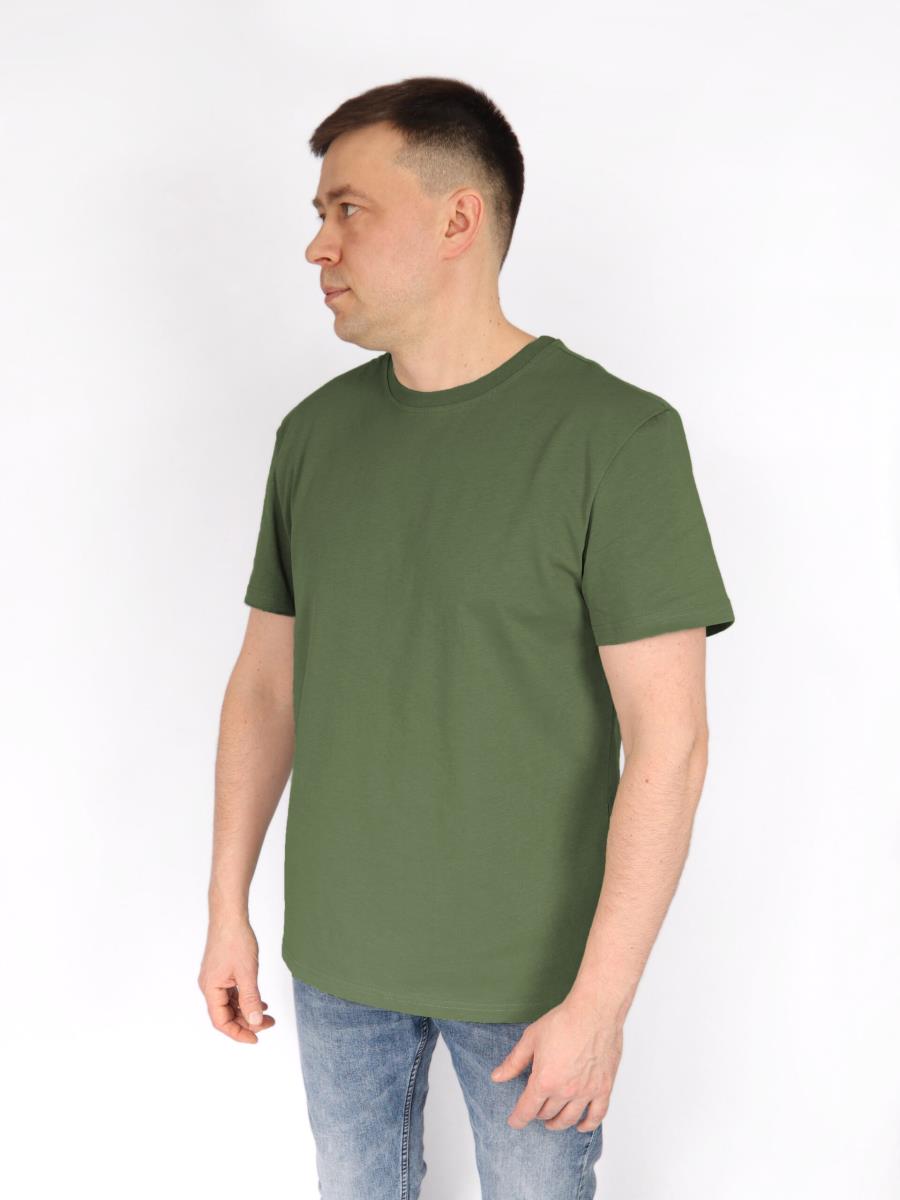 Футболка муж. 100% хл. хаки арт. 339 113 02 - 0