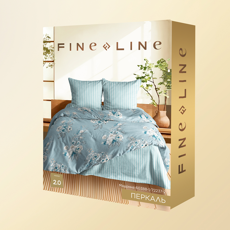 КПБ перкаль Fine Line рис.60388-1/72237-2 Мадонна - 3