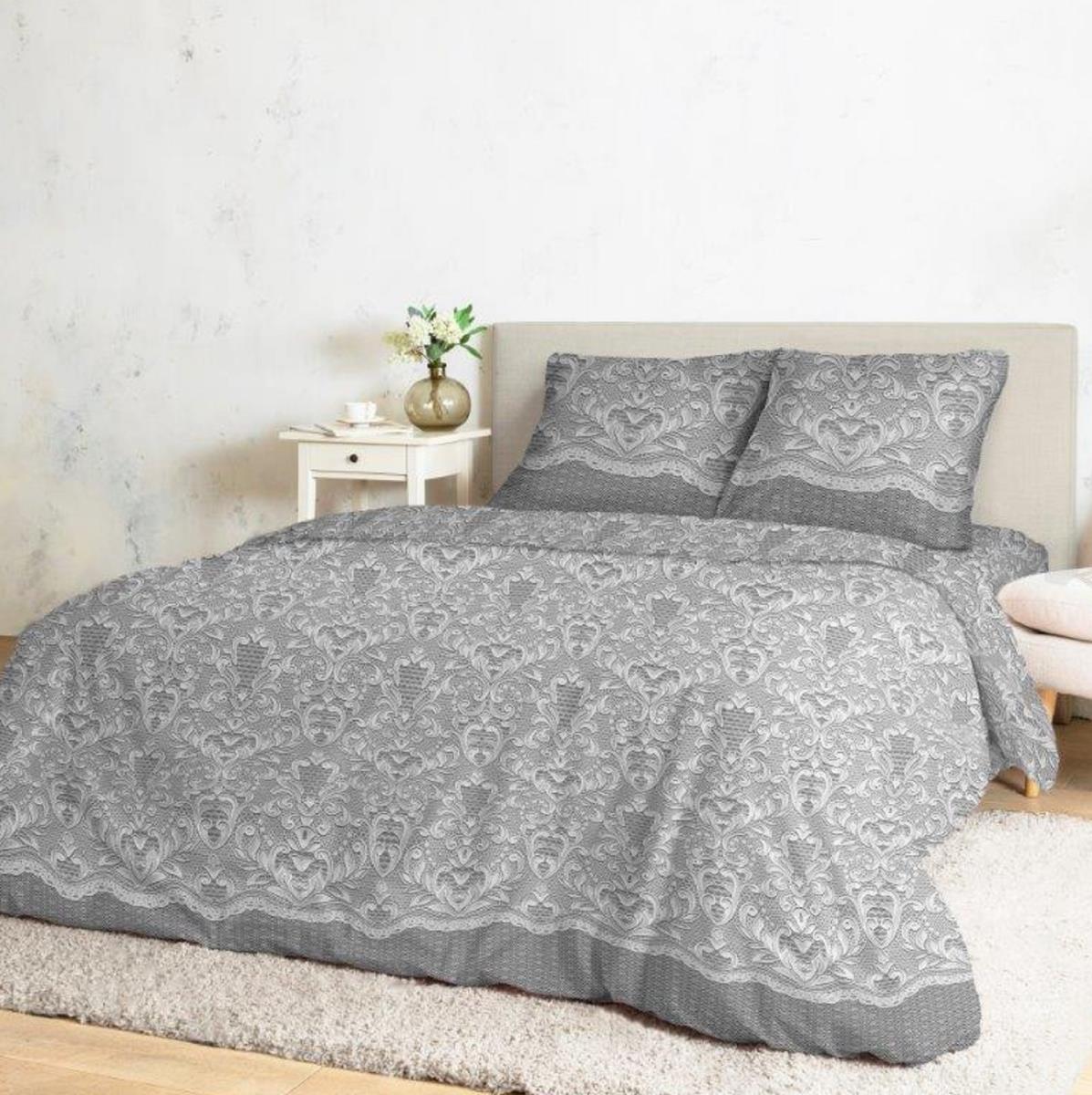 Сатин 220 см наб рис.72086-1 Кружевная вуаль - 0