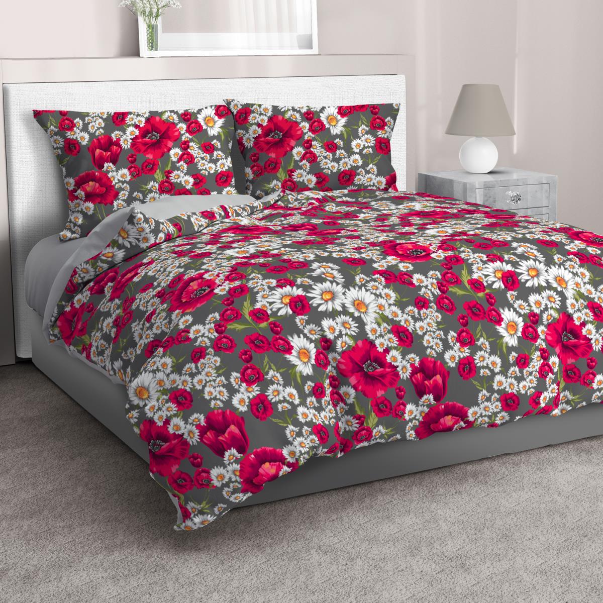 Бязь Премиум 220 см наб рис.50330-1 Эйрис графит (комп 974701) - 0