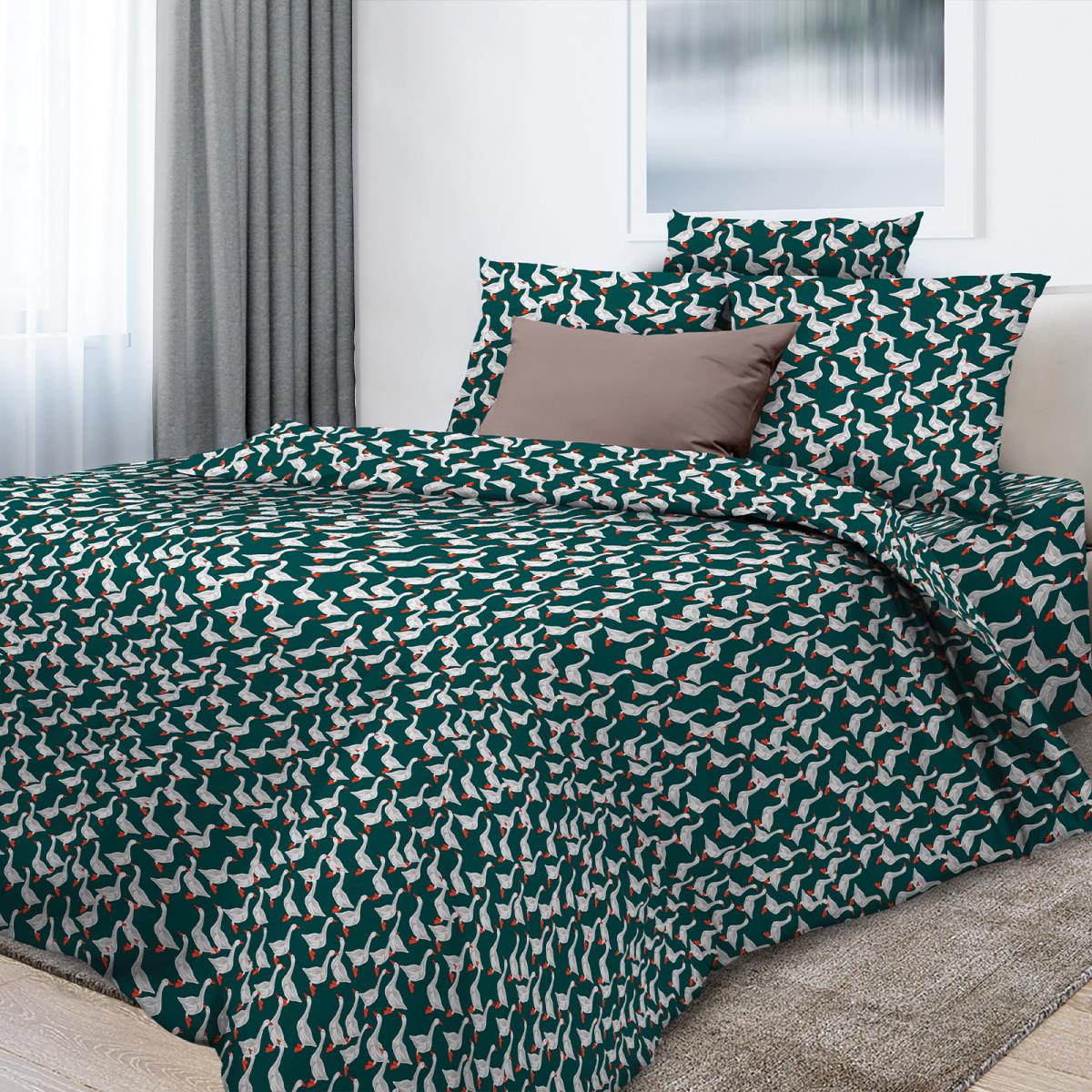 Перкаль 220 см наб рис.6940-1 Гуси - 0