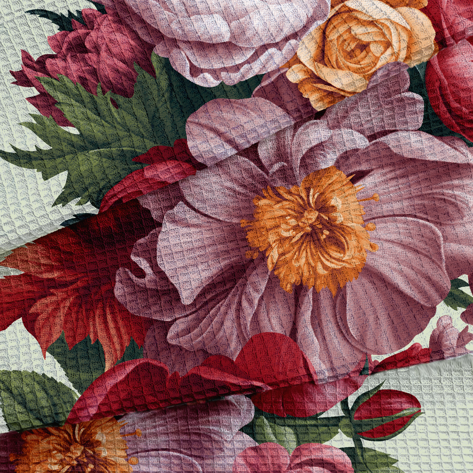 Полотно вафельное 50 см наб рис.29495-1 Цветочная алхимия - 3