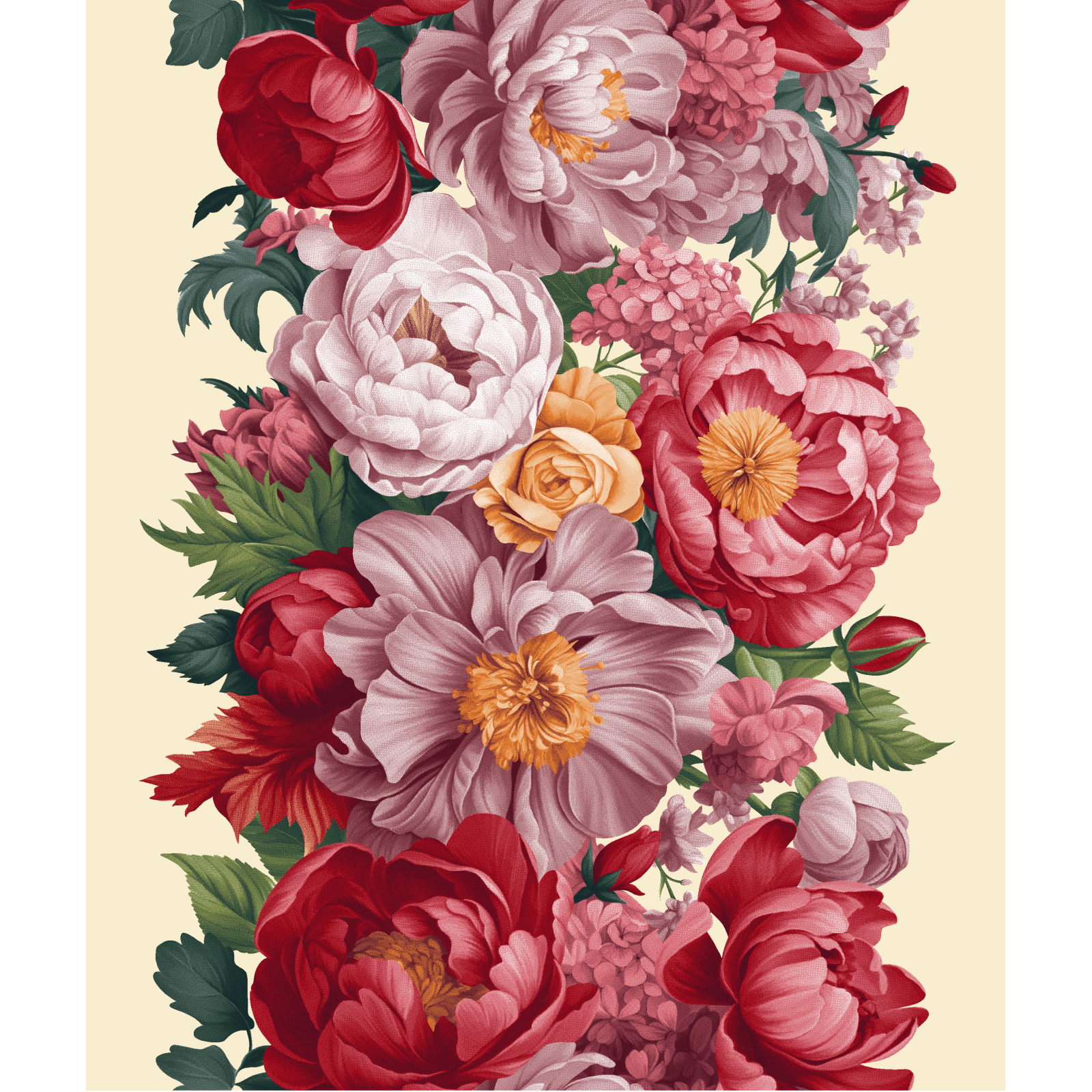 Полотно вафельное 50 см наб рис.29495-2 Цветочная алхимия - 0