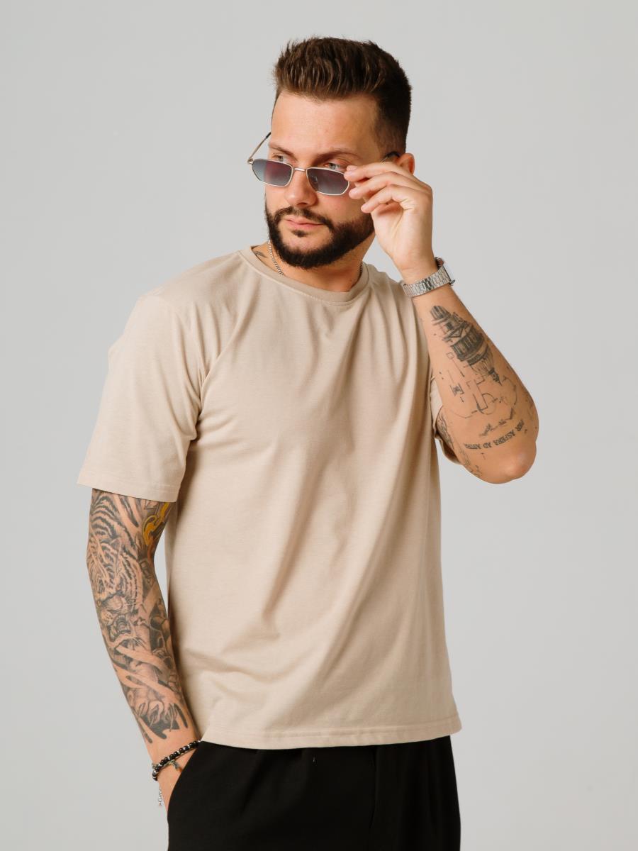 Футболка базовая р.46-56, бежевый ТКР ФБО-13 - 0