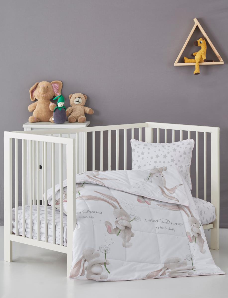 КПБ поплин КиндерСон рис.13442-1/13165-28 Зайчонок - 0