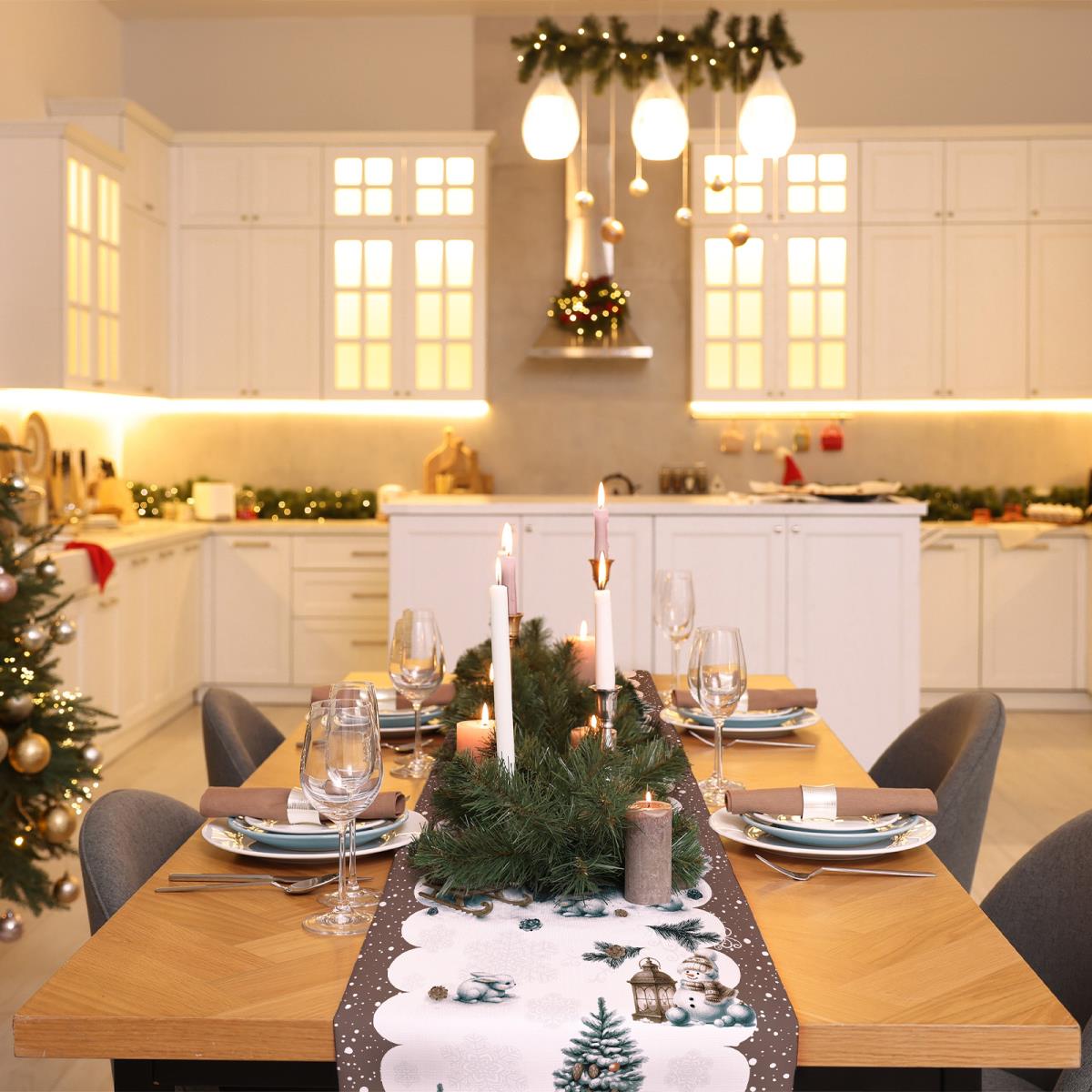 Дорожка 50 см наб рис.29385-2 Веселый Новый год - 1