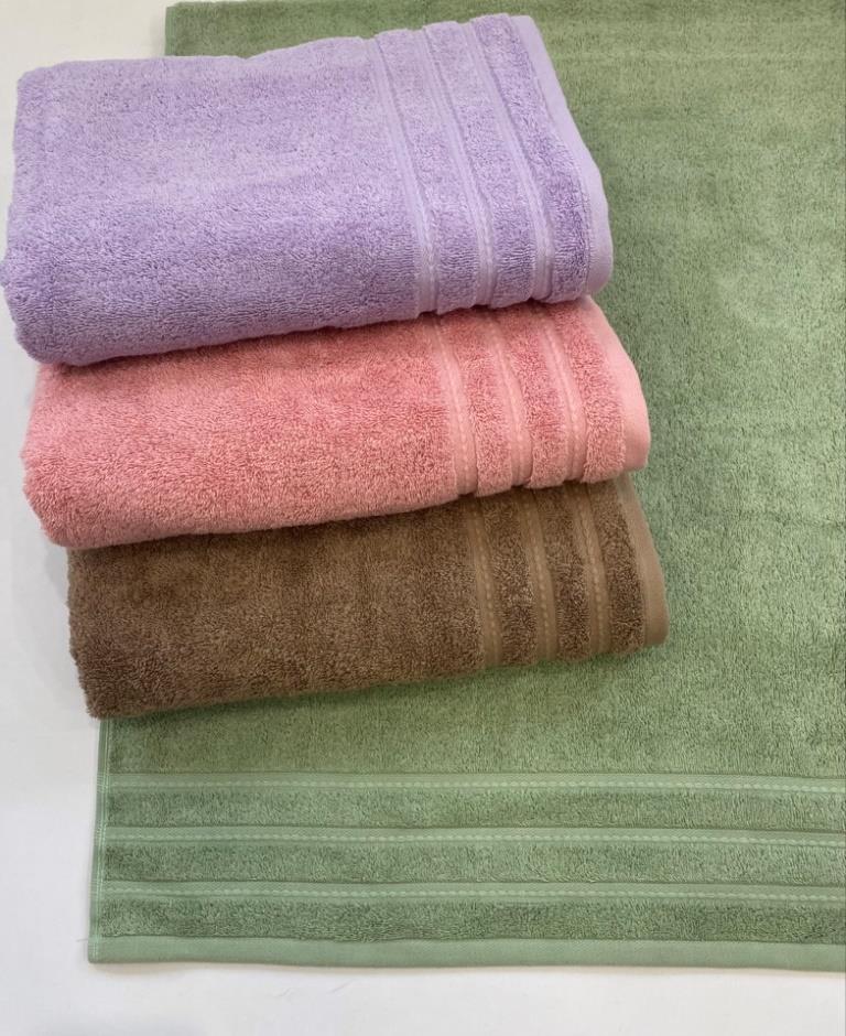 Полотенце махровое ПОЛОСЫ/STRIPE, зеленый - 0