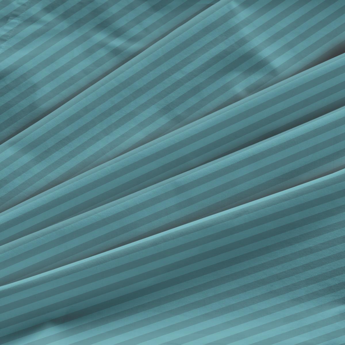 КПБ страйп-сатин Fine Line рис.Лазурь (лоток) - 2