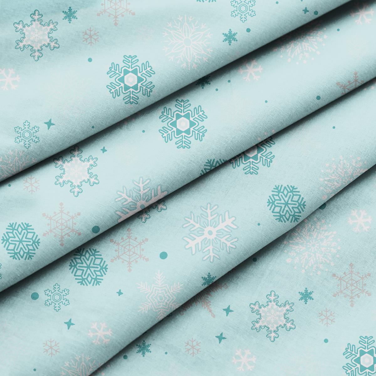 Скатерть рогожка Fine Line рис.62119-1 Снеговики - 2