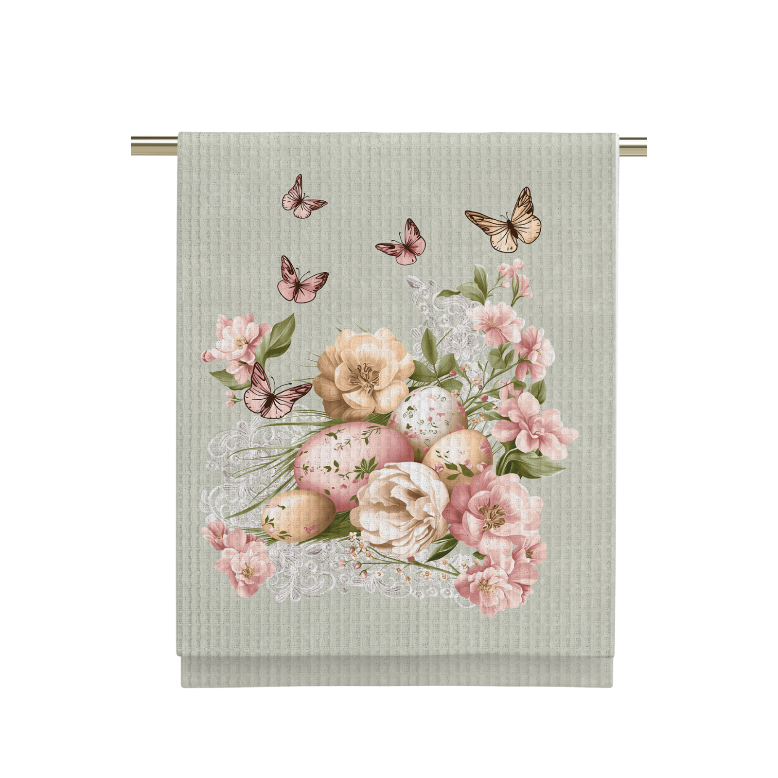 Полотенце вафельное Vse DOMA рис.60361-1 Пасхальная открытка - 0