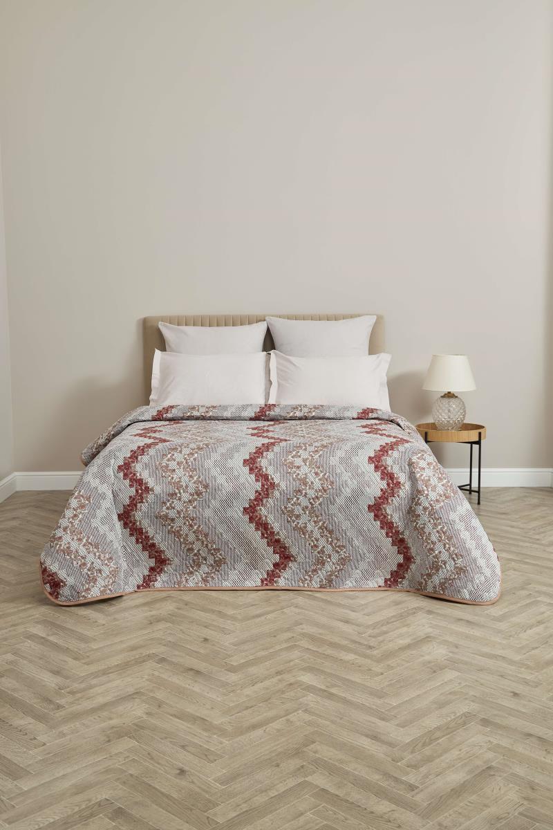 Покрывало двустороннее п/э Комфорт Розовый акцент - 0