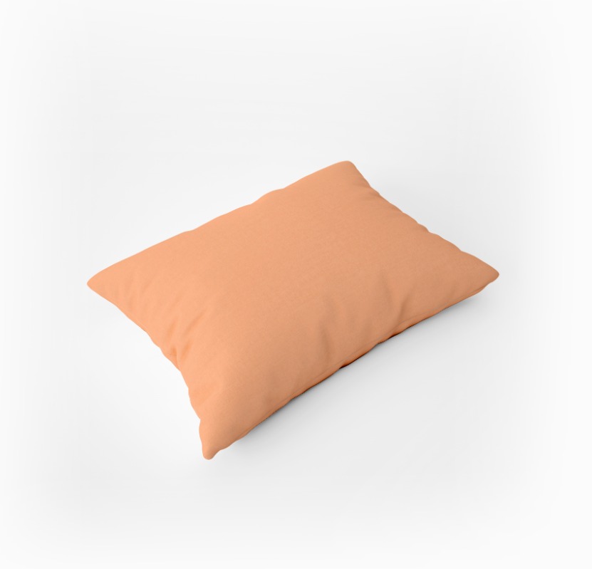 Наволочка трикотажная на молнии Fine Line персик - 0