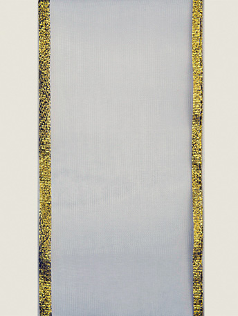 Лента капрон 80мм арт С3502с метанитом белая - 0