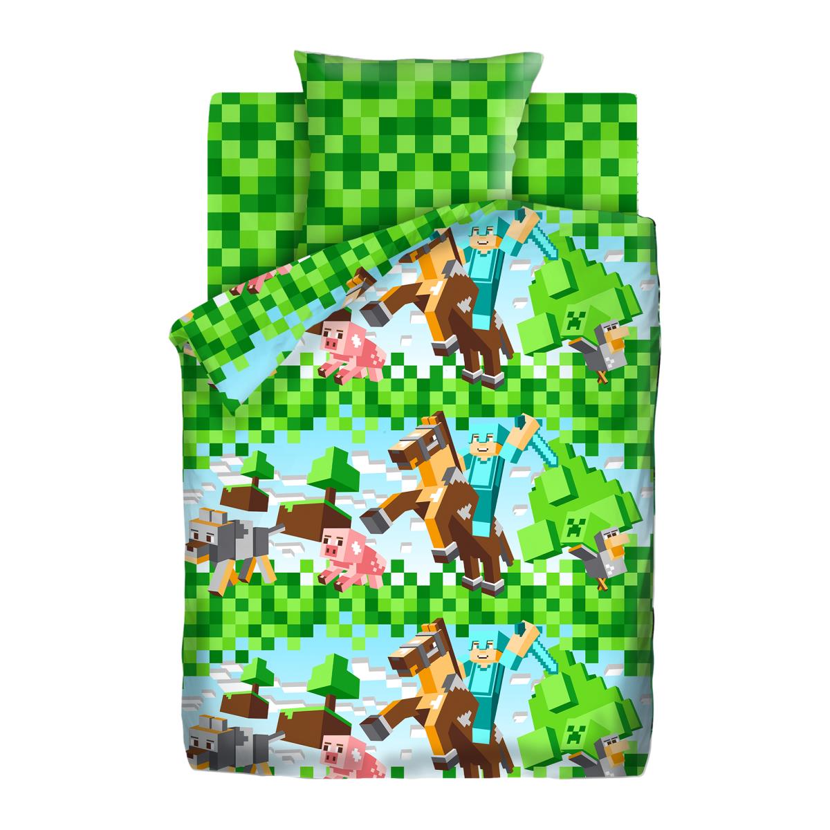 КПБ бязь Juno рис.16428-1/16429-1 Майнкрафт - 1