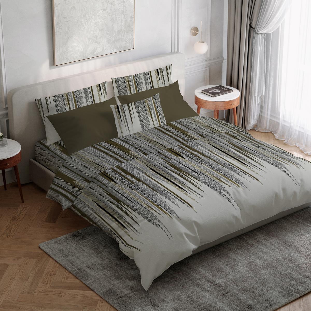 Бязь Премиум 220 см наб рис.72041-1 Скарлет - 0