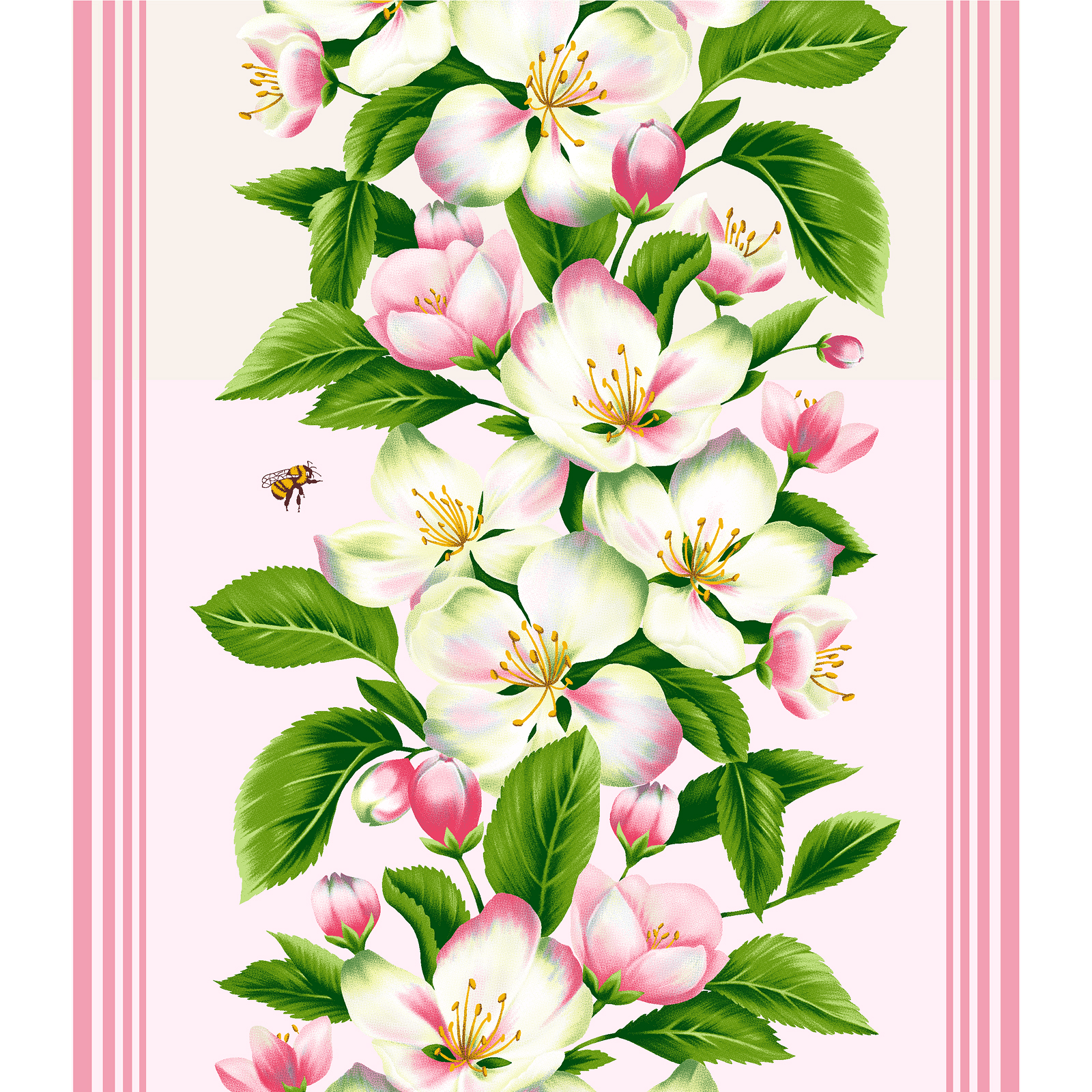 Полотно вафельное 50 см наб рис.29432-1 Цветочный вернисаж - 0