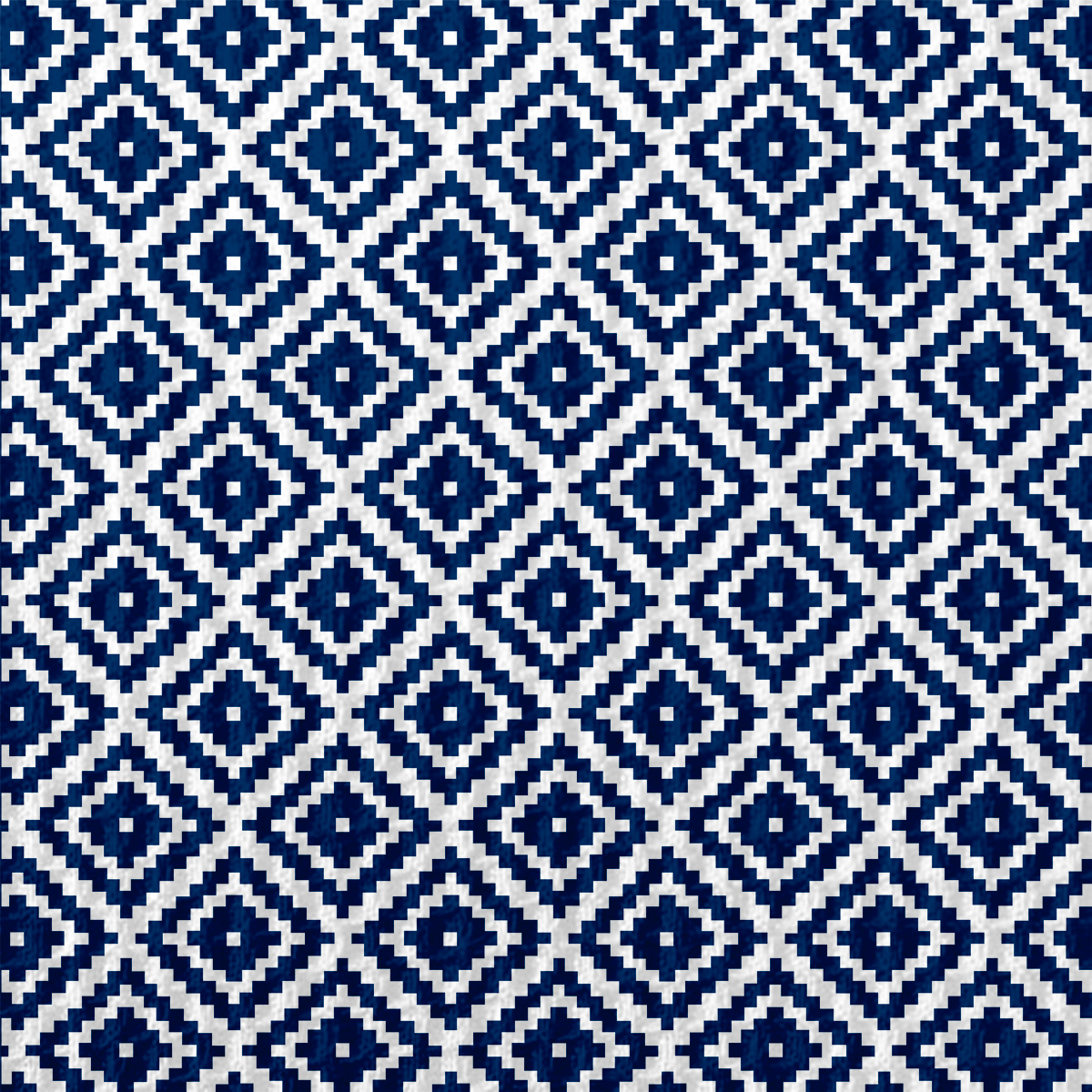 Скатерть рогожка Fine Line рис.62077-2 Геометрия синий - 1