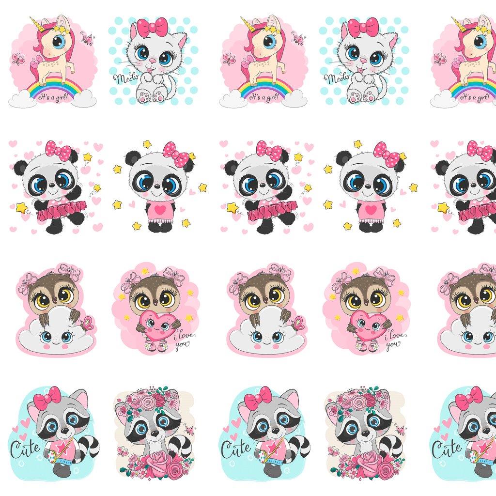 Перкаль 150 см наб рис.13168-1 Малыши девочки Модель 2 - 0