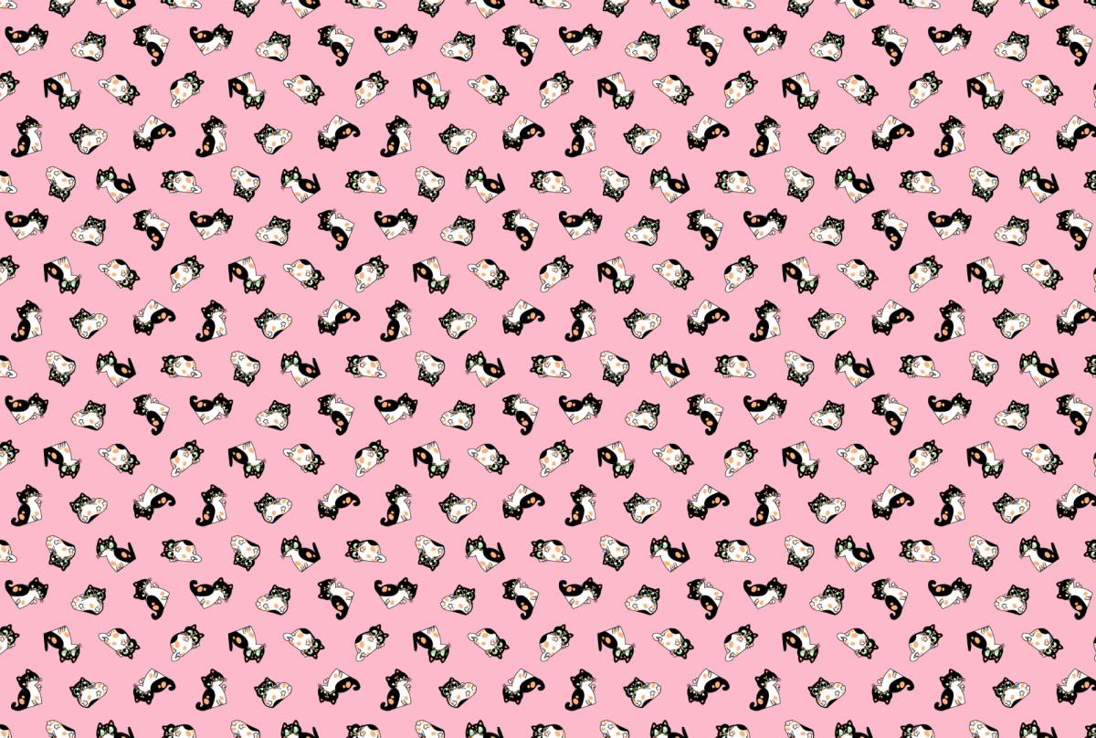 Ситец 95 см наб рис.29150-4 Котики - 0