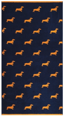 Полотенце махровое цв.10000 ДМ ПЦ-5133 Таксы/Bassotti - 0