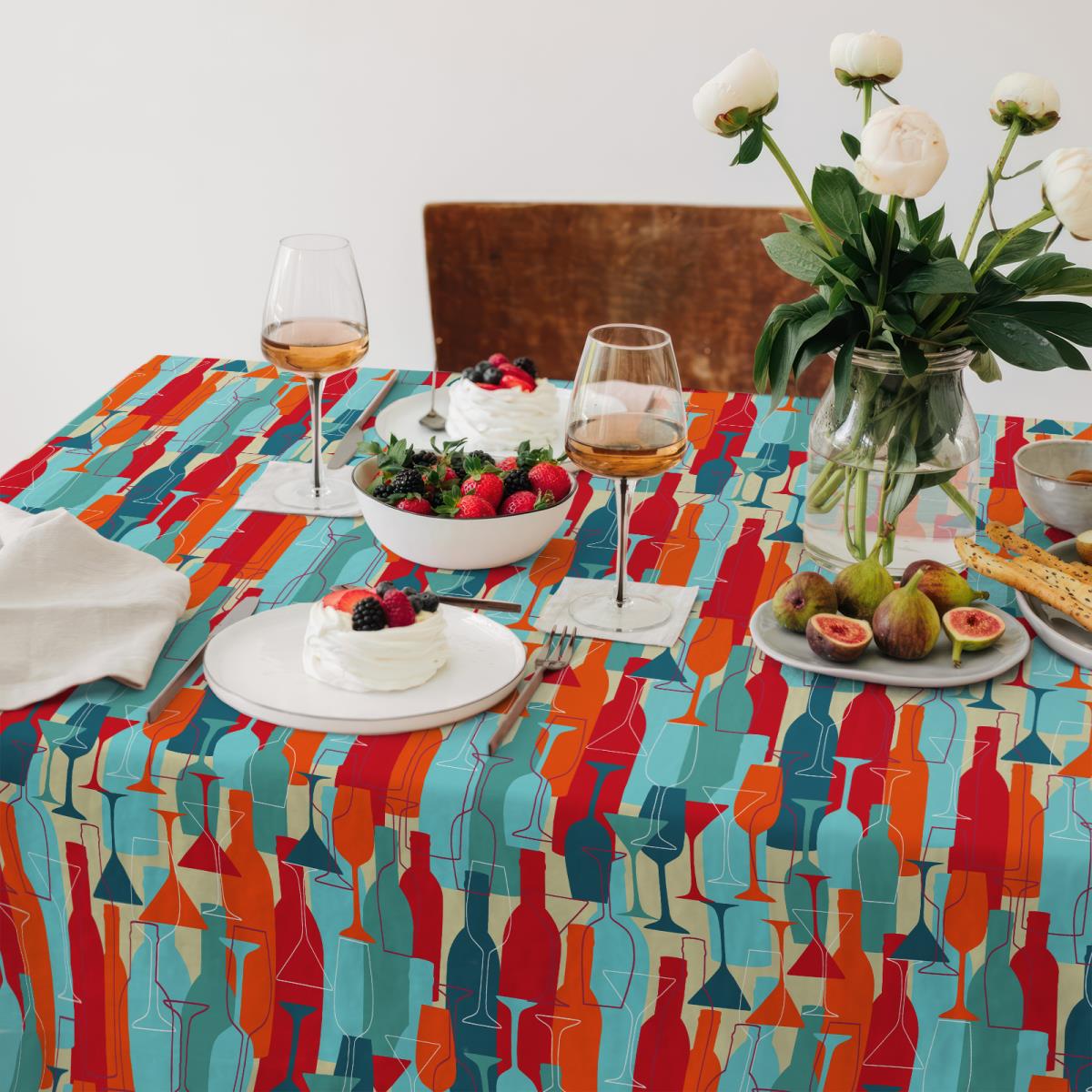 Скатерть рогожка Все ДOMA/Vse DOMA рис.60243-1 Банкет - 0