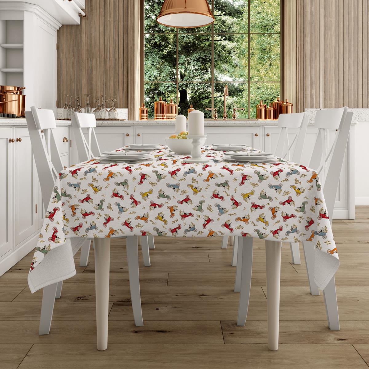 Скатерть рогожка Mia Cara рис.30251-1 Зайцы - 0