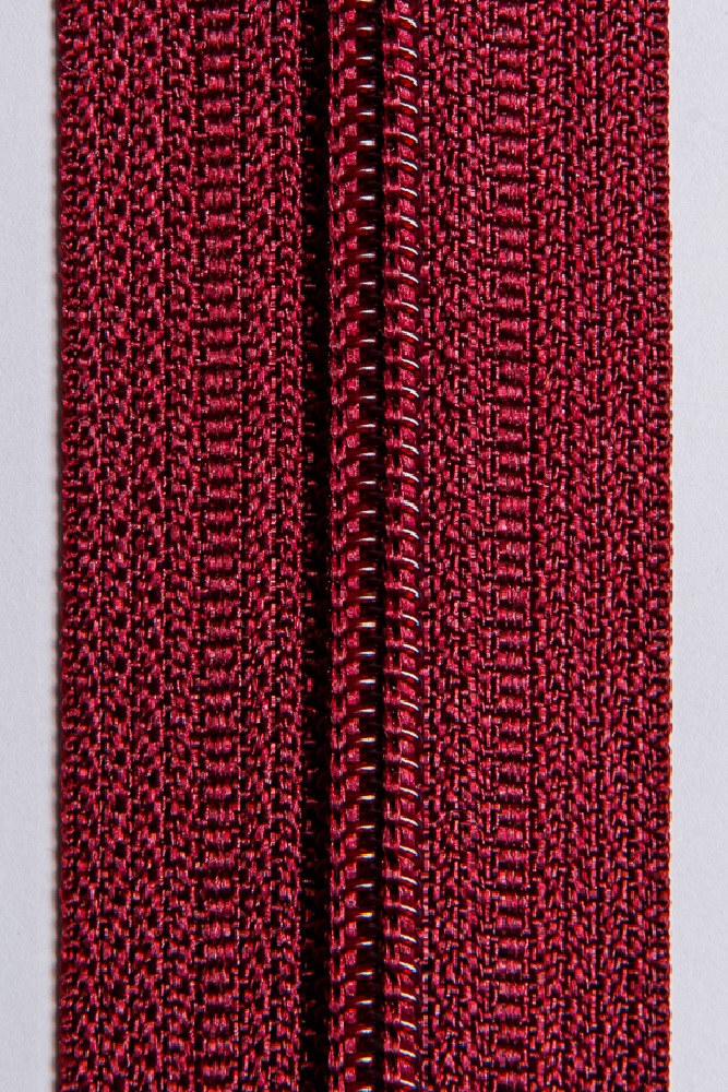 Молния витая разъемная Т5, Т6 ц179 бордо - 0