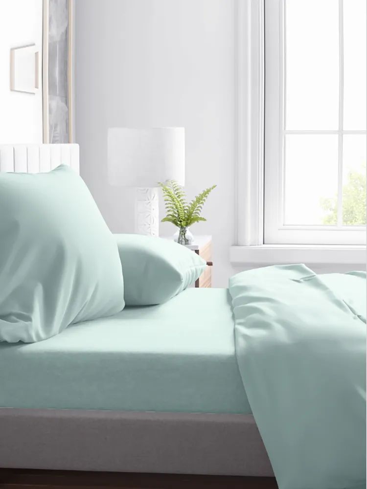 КПБ полисатин однотонный AURA, Mint АЭ1020 - 0