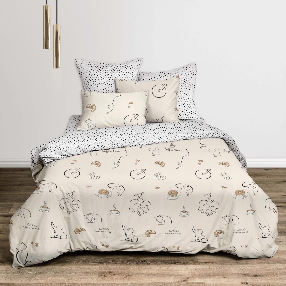 КПБ бязь Fine Line рис.50296-1/50240-1 Сонные котята н/у - 0