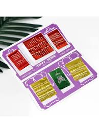 Набор игл швейных ручных 61 шт с нитковдевателем - 0