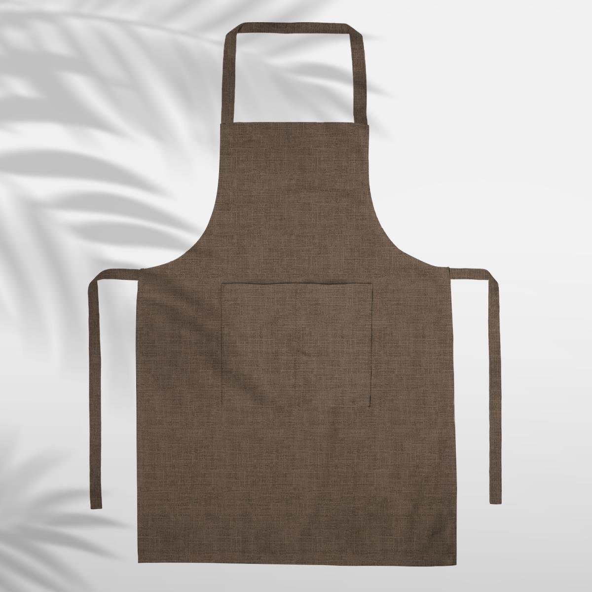 Фартук рогожка с карманом WENGE рис.60008-10 Juliet coffe - 0