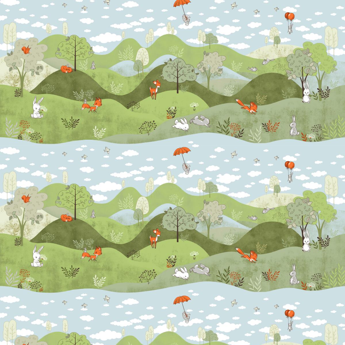 Перкаль 150 см наб 13481-1 Лесная сказка - 1