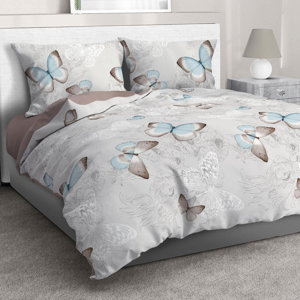 КПБ бязь С любовью рис.50218-1 Лаверна какао - 0