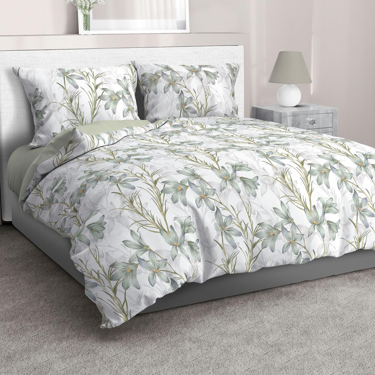 Бязь Премиум 220 см наб рис.50379-1 Утренний цветок (комп 996181, 996287) - 0