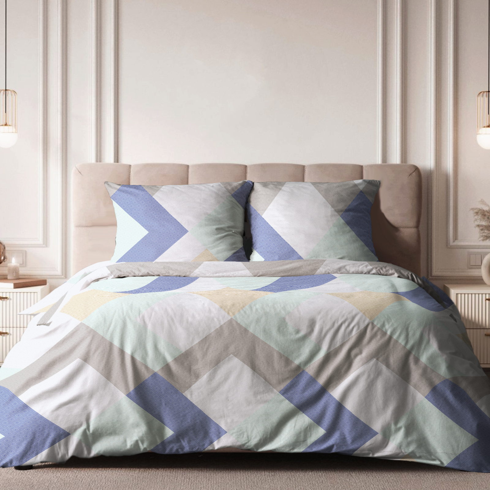 Перкаль 220 см наб рис.50087-2 Лунный город - 0