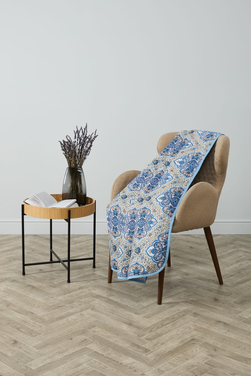 Покрывало двустороннее п/э Комфорт Фиолетовый акцент - 0