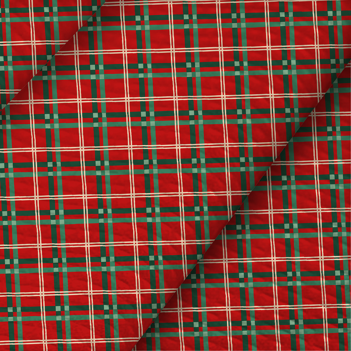 Комплект вафельных полотенец Fine Line рис.62037-1 Шотландка - 2