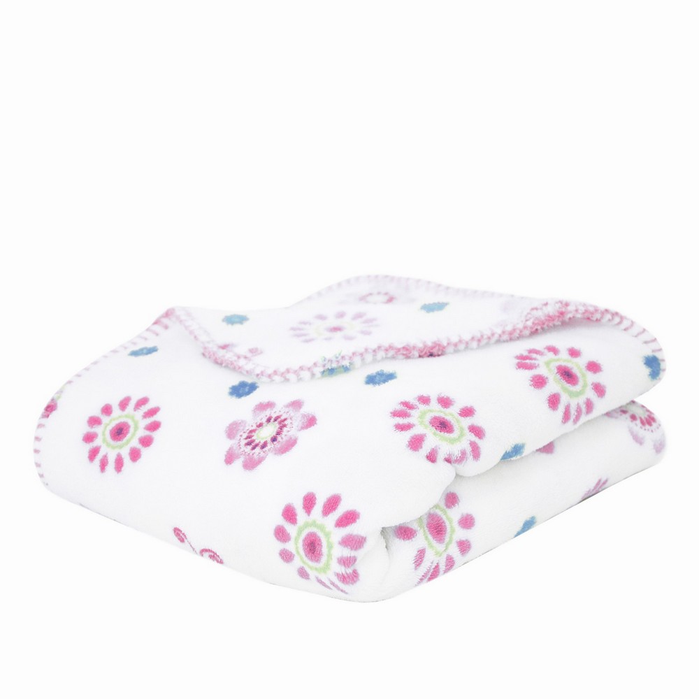 Плед УЛЬТРАМЯГКИЙ/ULTRASOFT Цветы розовый US351284/1RO - 0