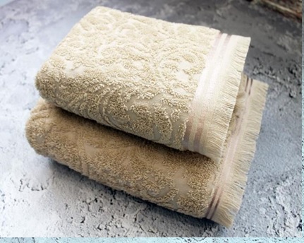 Полотенце махровое СТЕФАНИ/STEFANY, бежевый - 0