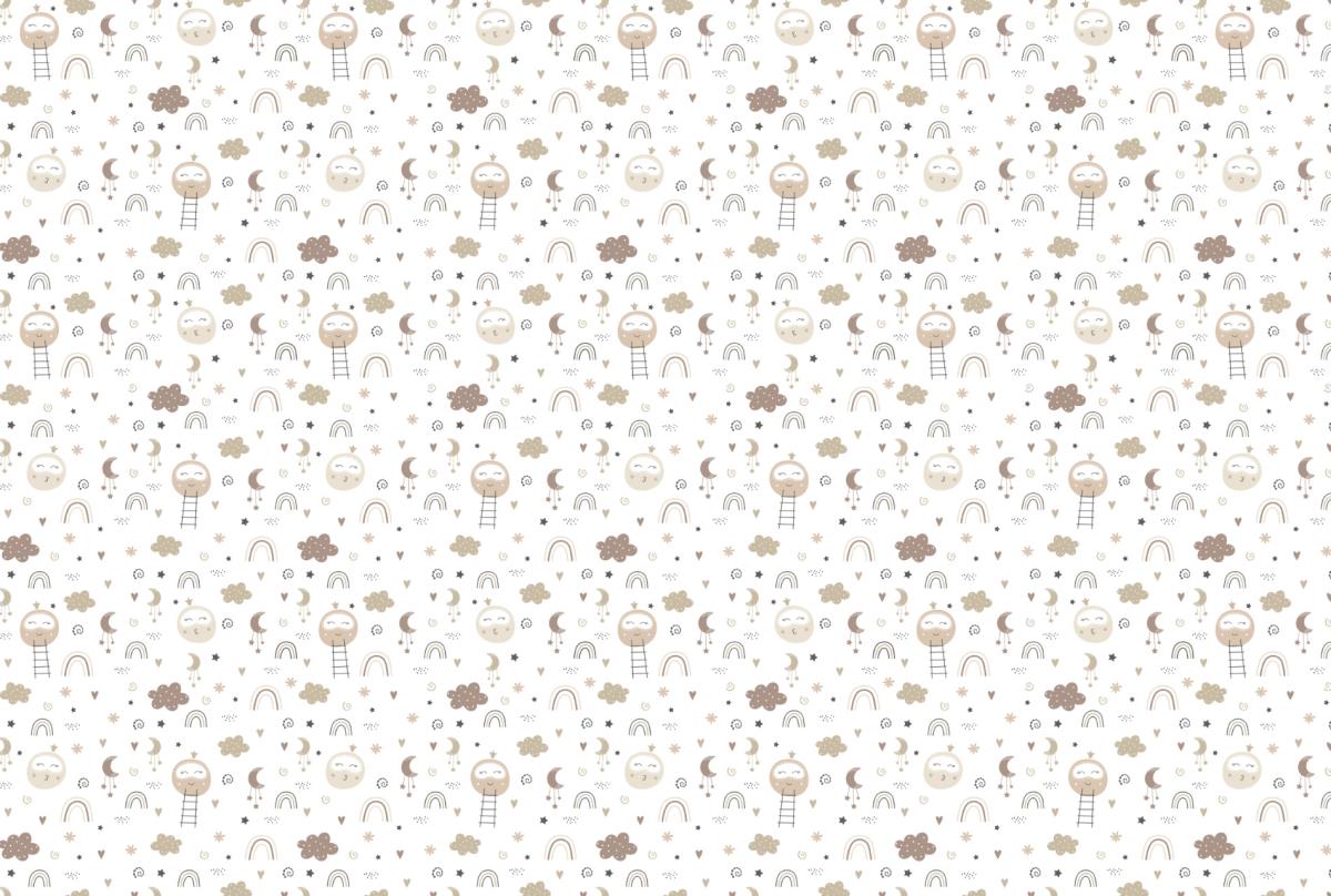 Фланель 90 см наб б/з рис.29155-2 Шарики - 0