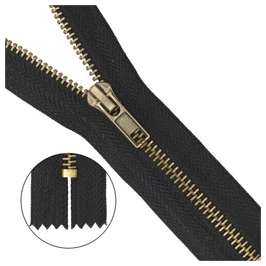 Молния джинсовая ц328 зел-оливковая - 0