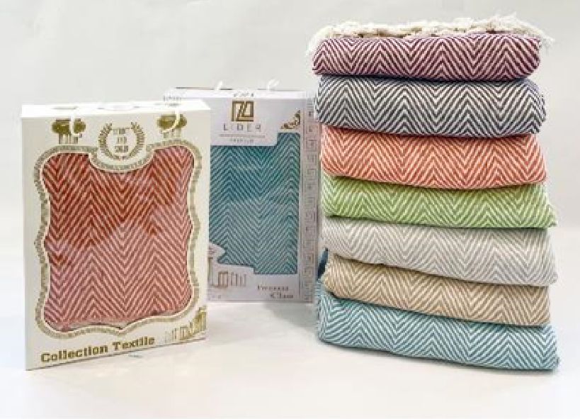 Покрывало жаккардовое бежевый МЯГКОСТЬ/SOFTNESS хлопок 100% в коробке - 0