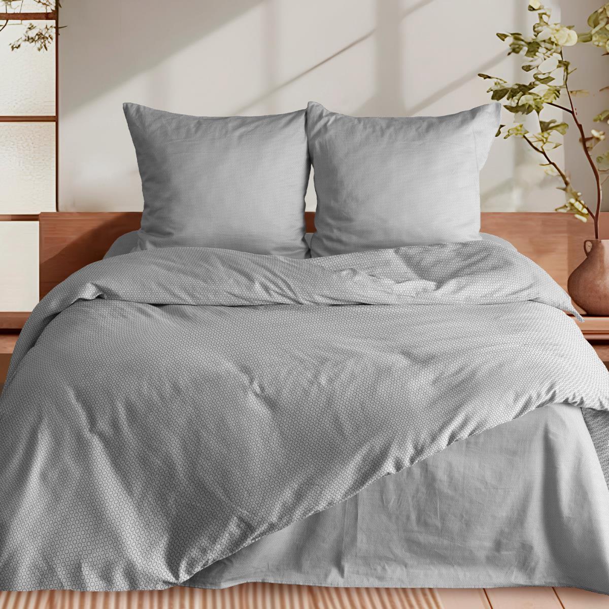 КПБ перкаль Fine Line рис.50117-3/40625-21 Серебряный вечер Art new - 0