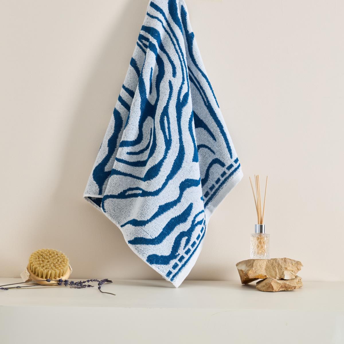 Полотенце махровое Fine Line Анималистика , синий, пестроткань - 1