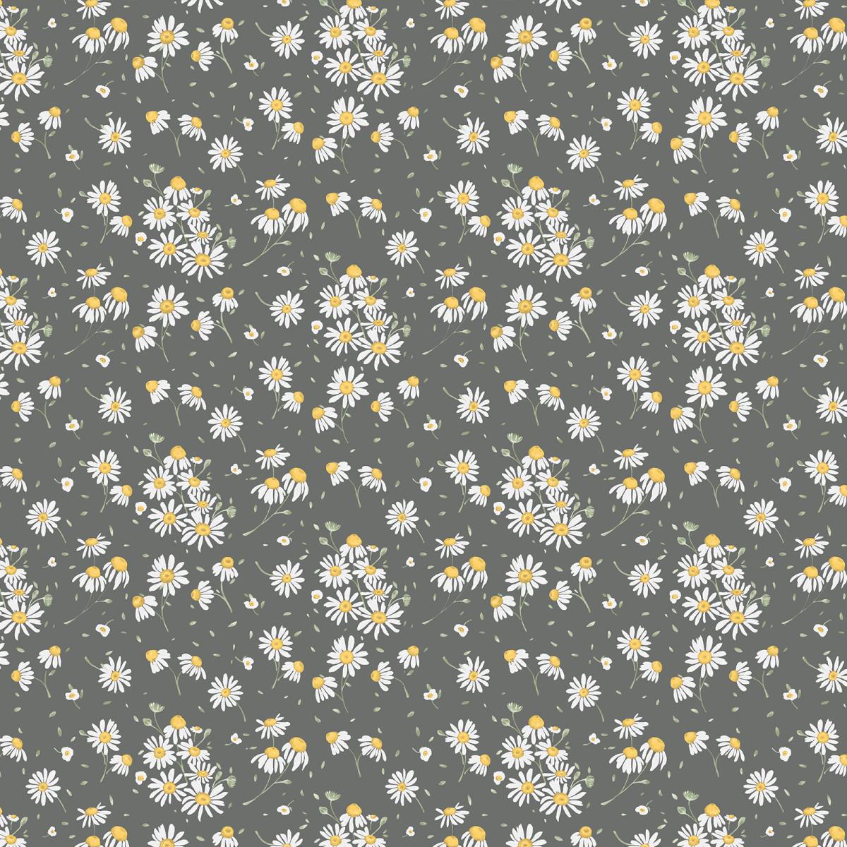 Перкаль 220 см наб рис.50257-2 Милора черный - 1