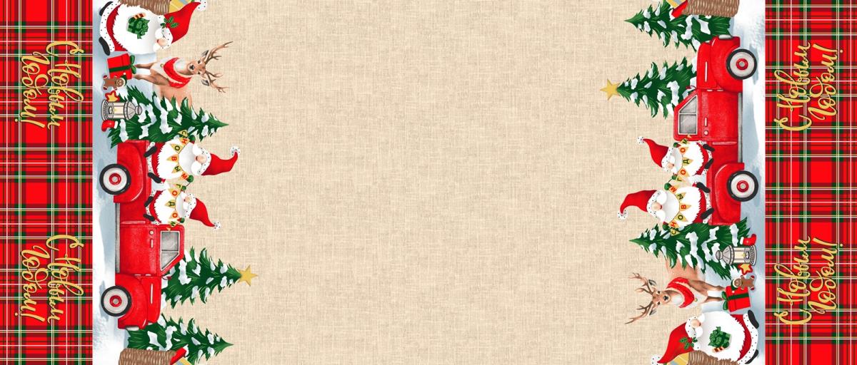 Рогожка 150 см наб рис.29290-1 Новогодние приключения - 0