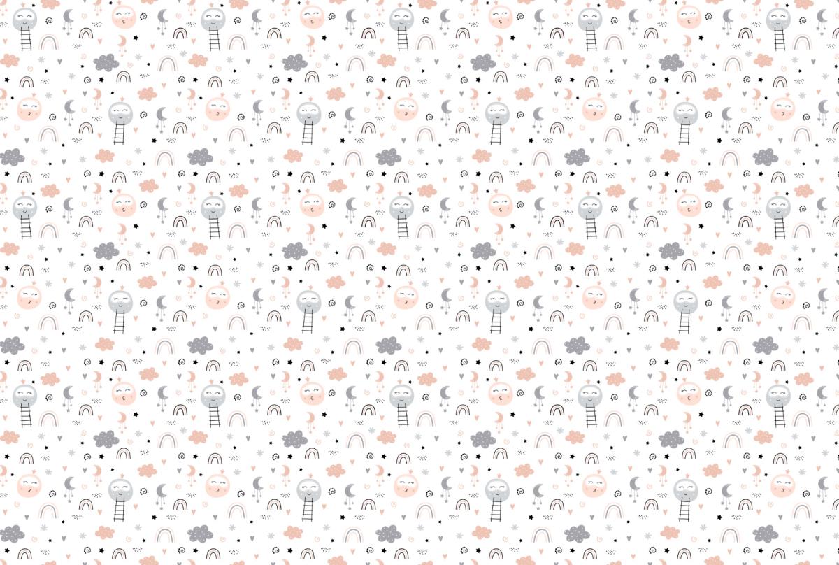 Фланель 90 см наб б/з рис.29155-1 Шарики - 0
