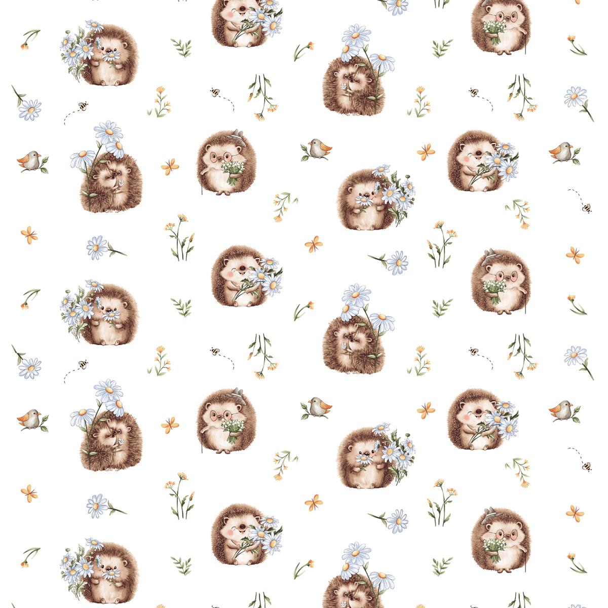 Перкаль 150 см наб рис.13465-1 Веселые ёжики - 1