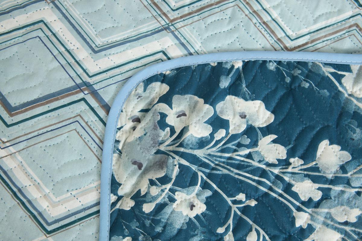 Покрывало двустороннее п/э Комфорт Цветочная россыпь - 1